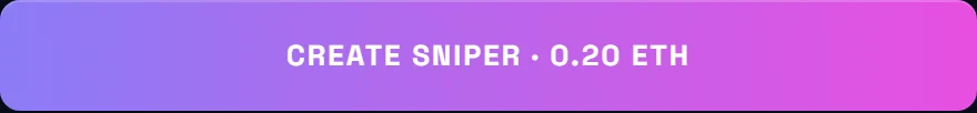 The create bot button showing the deposit amount